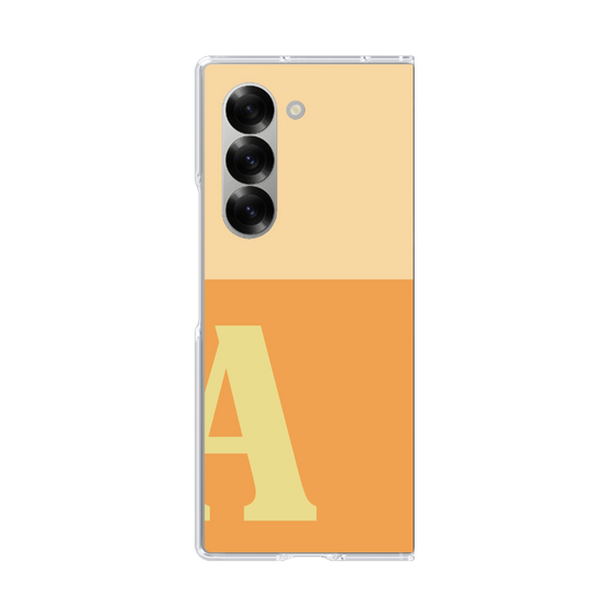 Clear Case［ オリジナル - initial two tone - A orange ］