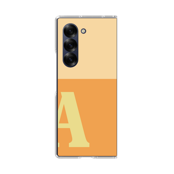 Clear Case［ オリジナル - initial two tone - A orange ］
