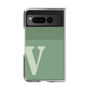 Clear Case［ Original - initial two tone - V green ］