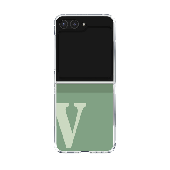 Clear Case［ Original - initial two tone - V green ］