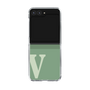 Clear Case［ Original - initial two tone - V green ］