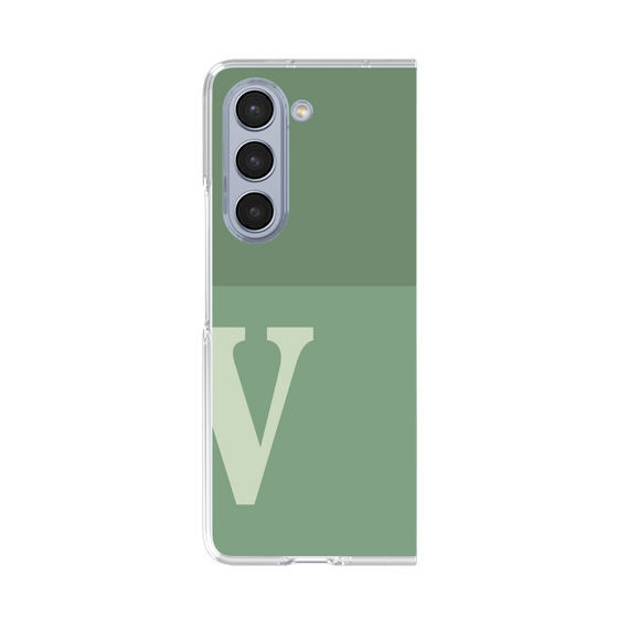 Clear Case［ Original - initial two tone - V green ］