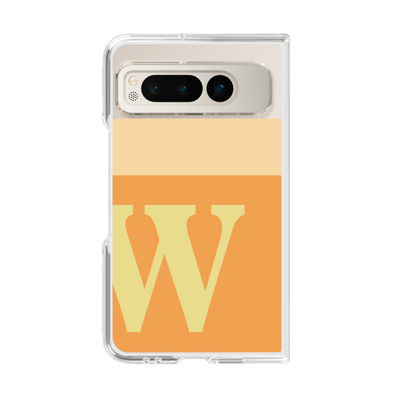 Clear Case［ Original - initial two tone - W orange ］