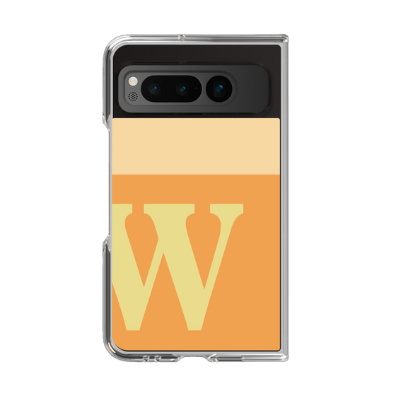Clear Case［ Original - initial two tone - W orange ］