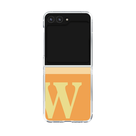 Clear Case［ Original - initial two tone - W orange ］