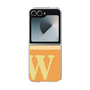 Clear Case［ オリジナル - initial two tone - W orange ］