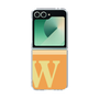 Clear Case［ オリジナル - initial two tone - W orange ］