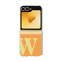 Clear Case［ オリジナル - initial two tone - W orange ］