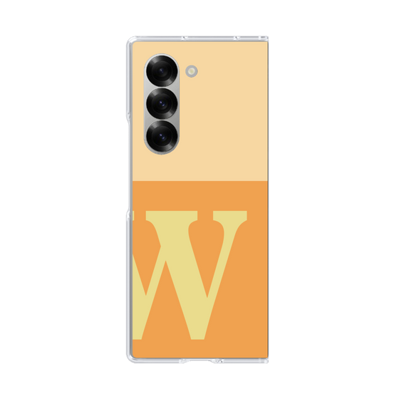 Clear Case［ オリジナル - initial two tone - W orange ］