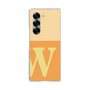 Clear Case［ オリジナル - initial two tone - W orange ］