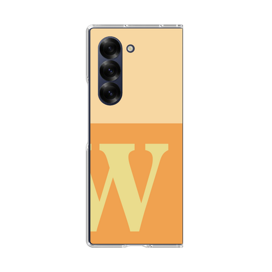 Clear Case［ オリジナル - initial two tone - W orange ］