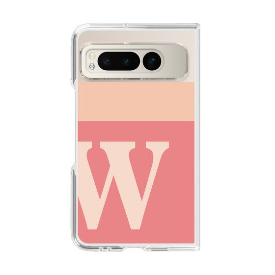 Clear Case［ Original - initial two tone - W pink ］