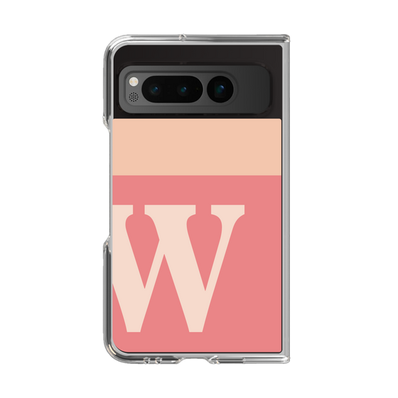 Clear Case［ Original - initial two tone - W pink ］