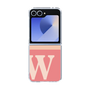Clear Case［ オリジナル - initial two tone - W pink ］