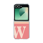 Clear Case［ オリジナル - initial two tone - W pink ］