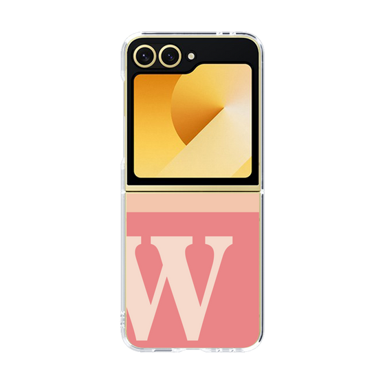 Clear Case［ オリジナル - initial two tone - W pink ］