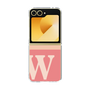 Clear Case［ オリジナル - initial two tone - W pink ］