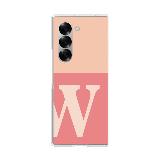 Clear Case［ オリジナル - initial two tone - W pink ］