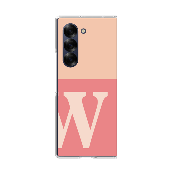 Clear Case［ オリジナル - initial two tone - W pink ］