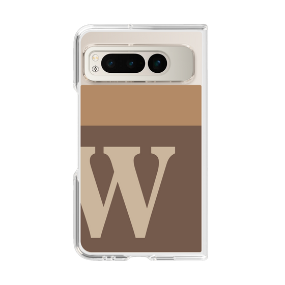Clear Case［ Original - initial two tone - W brown ］