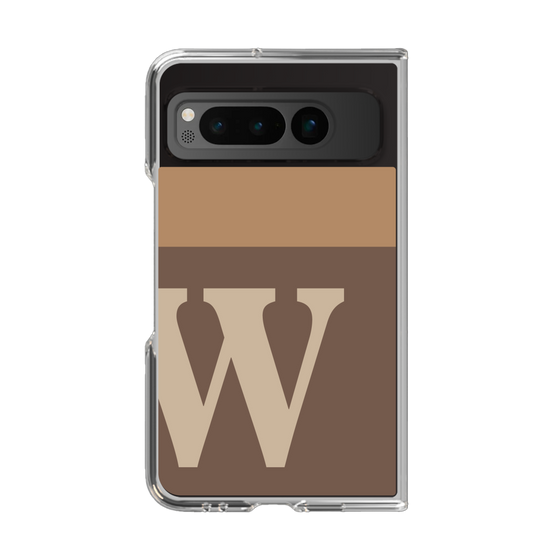Clear Case［ Original - initial two tone - W brown ］