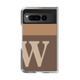 Clear Case［ Original - initial two tone - W brown ］