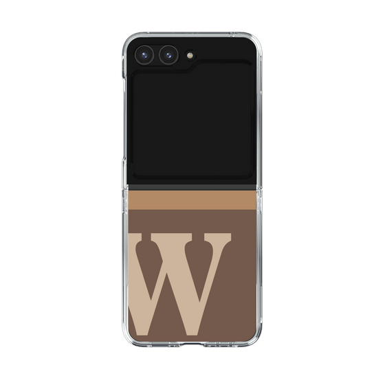 Clear Case［ Original - initial two tone - W brown ］