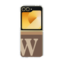Clear Case［ オリジナル - initial two tone - W brown ］