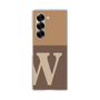 Clear Case［ オリジナル - initial two tone - W brown ］