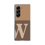 Clear Case［ オリジナル - initial two tone - W brown ］