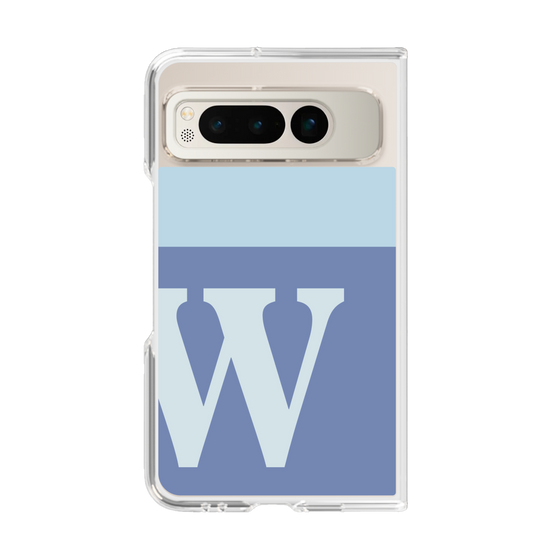 Clear Case［ Original - initial two tone - W blue ］