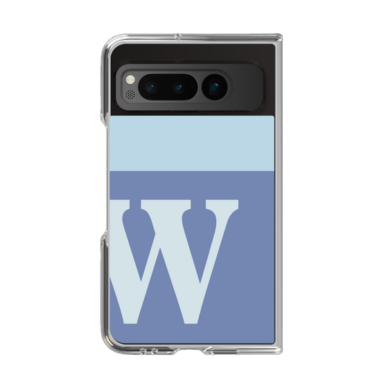 Clear Case［ Original - initial two tone - W blue ］
