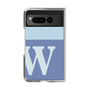 Clear Case［ Original - initial two tone - W blue ］
