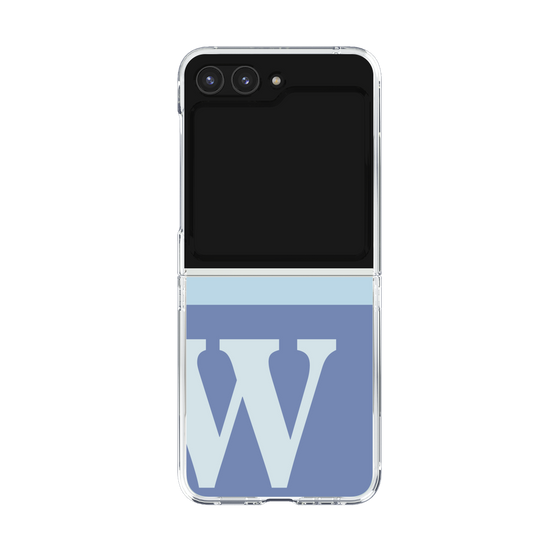 Clear Case［ Original - initial two tone - W blue ］