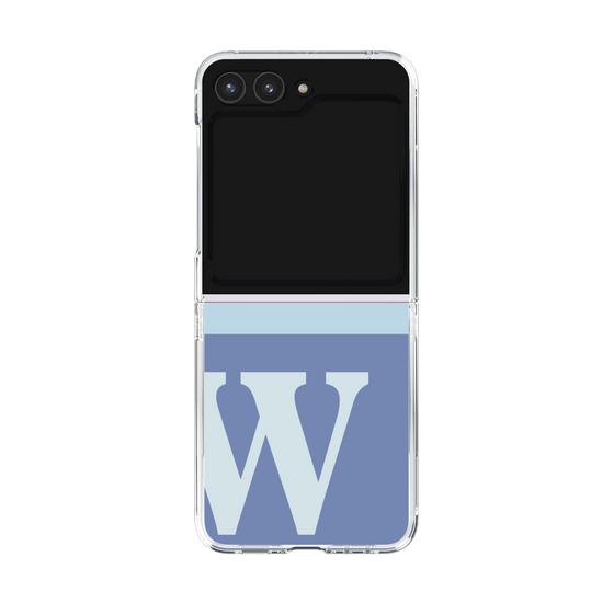 Clear Case［ Original - initial two tone - W blue ］