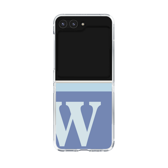 Clear Case［ Original - initial two tone - W blue ］