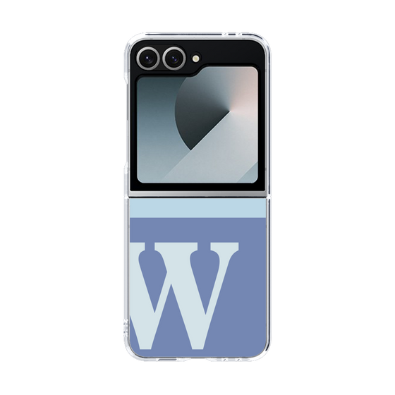 Clear Case［ オリジナル - initial two tone - W blue ］