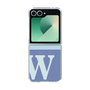 Clear Case［ オリジナル - initial two tone - W blue ］