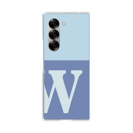 Clear Case［ オリジナル - initial two tone - W blue ］