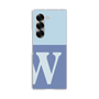 Clear Case［ オリジナル - initial two tone - W blue ］