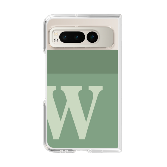 Clear Case［ Original - initial two tone - W green ］