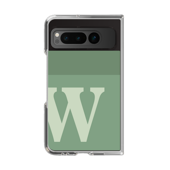 Clear Case［ Original - initial two tone - W green ］