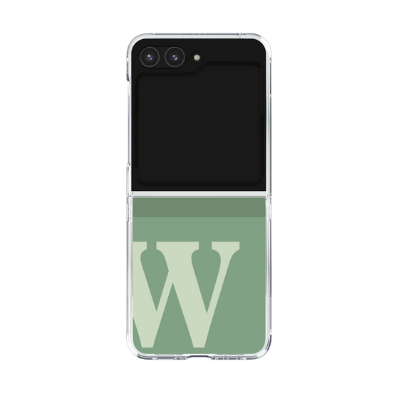 Clear Case［ Original - initial two tone - W green ］