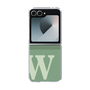 Clear Case［ オリジナル - initial two tone - W green ］