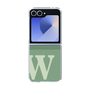 Clear Case［ オリジナル - initial two tone - W green ］