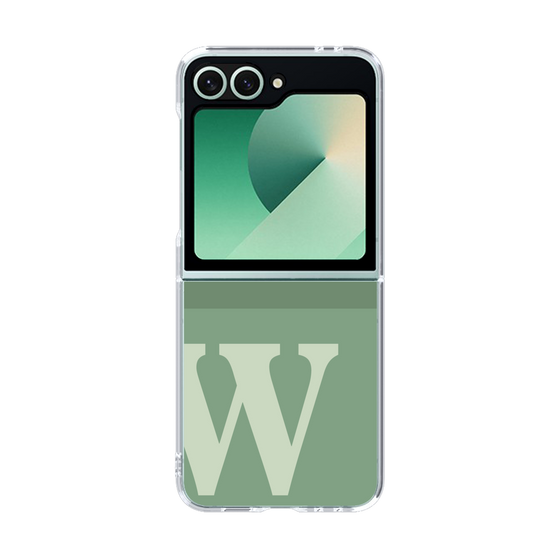 Clear Case［ オリジナル - initial two tone - W green ］