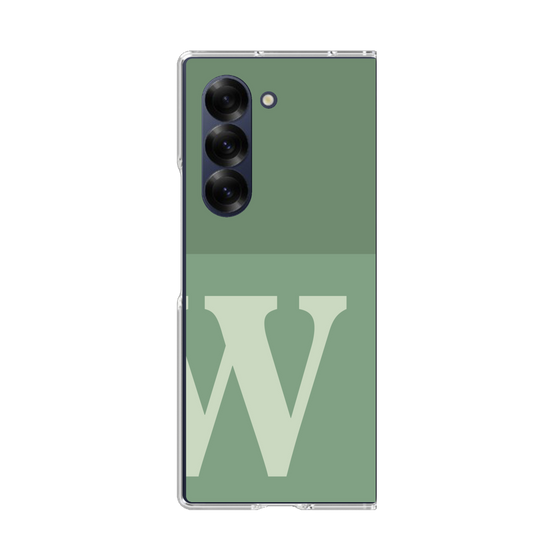 Clear Case［ オリジナル - initial two tone - W green ］