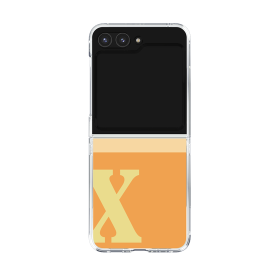 Clear Case［ Original - initial two tone - X orange ］