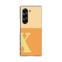 Clear Case［ オリジナル - initial two tone - X orange ］
