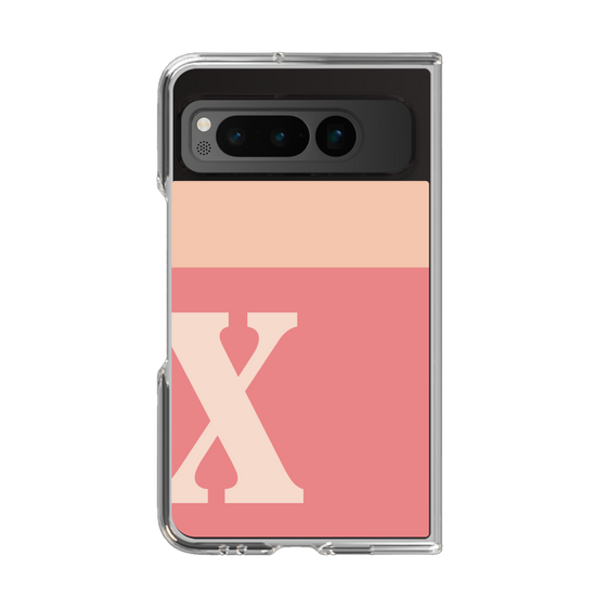 Clear Case［ Original - initial two tone - X pink ］
